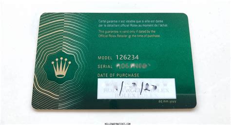 scritte rolex guarantee su warranty card|rolex 5 year warranty.